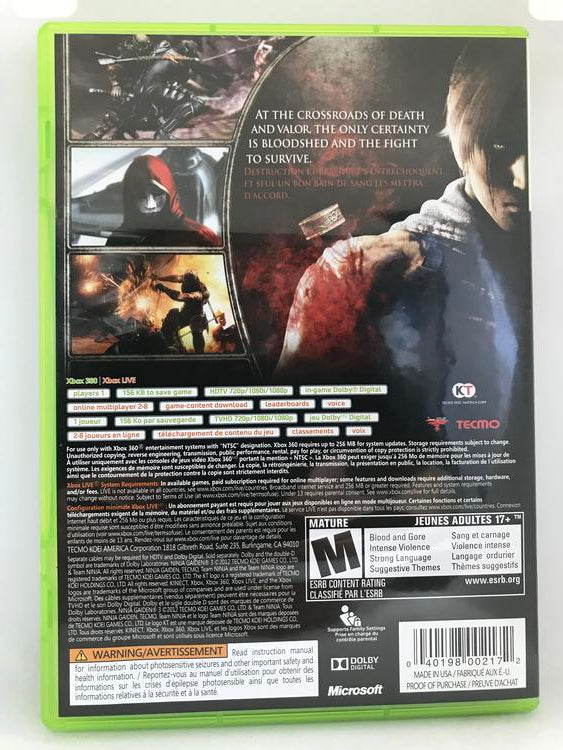 NINJA GAIDEN 3 (COMPLETE IN BOX) (usagé)