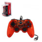 CONTROLLER WIRED CLEAR RED JOBBER (PS3)