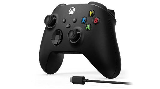 CONTROLLER BLACK MICROSOFT W/ 9 FEET USB-C CABLE (XBOX ONE / XBOX SERIES)