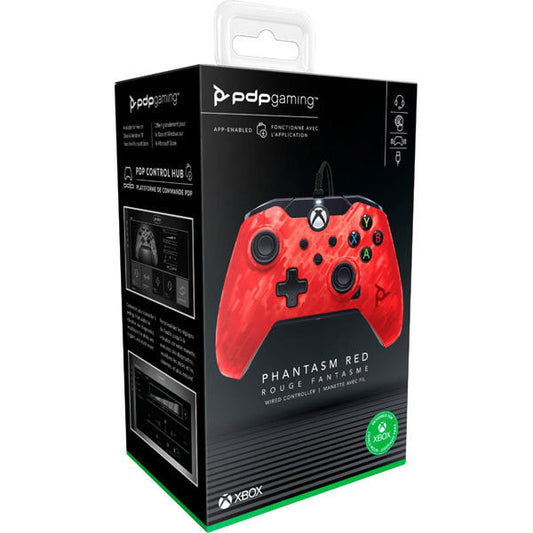 CONTROLLER WIRED PDP PHANTASM RED (XBOX ONE / XBOX SERIES)