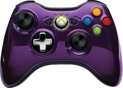 CONTROLLER WIRELESS CHROME PURPLE MICROSOFT (XBOX 360)