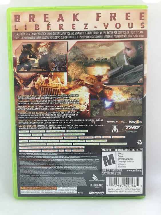 RED FACTION GUERRILLA (WITH BOX) (usagé)
