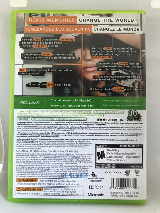 REMEMBER ME (WITH BOX) (usagé)