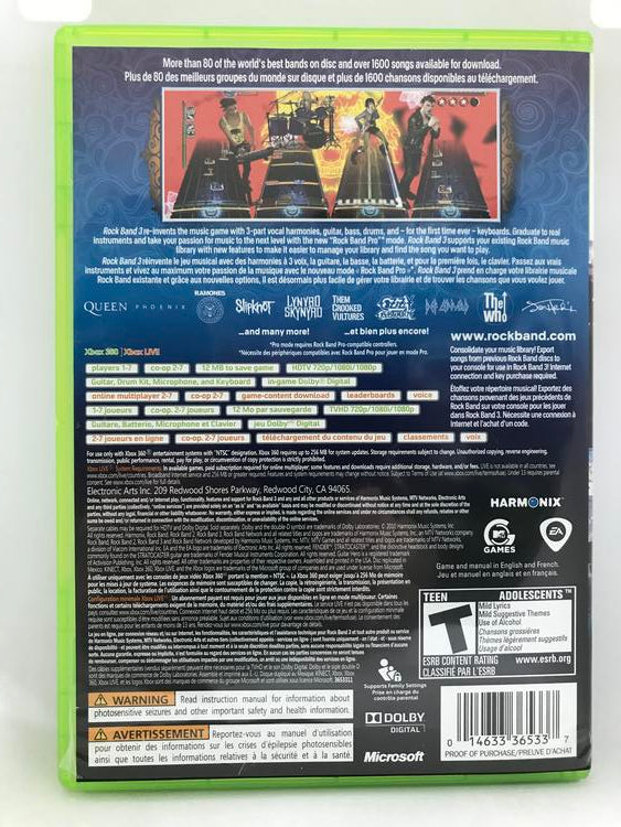 ROCK BAND 3 (COMPLETE IN BOX)