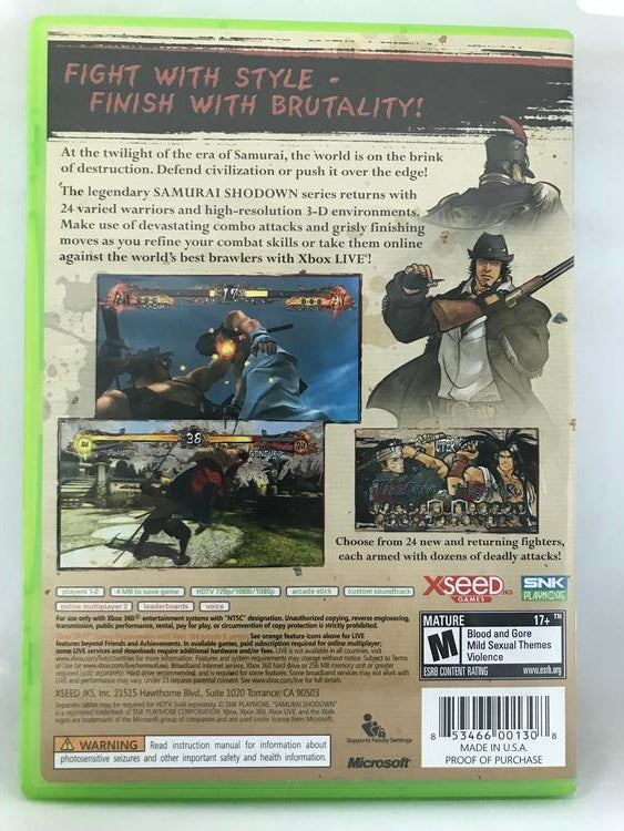 SAMURAI SHODOWN SEN (COMPLETE IN BOX)