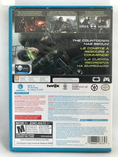 TOM CLANCY'S SPLINTER CELL BLACKLIST (WITH BOX) (usagé)