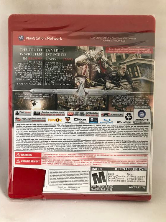 ASSASSIN'S CREED MASTER ASSASSIN'S PACK (COMPLETE IN BOX)