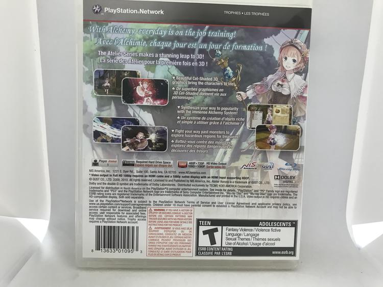 ATELIER RORONA THE ALCHEMIST OF ARLAND (COMPLETE IN BOX)