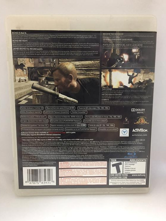 007 JAMES BOND QUANTUM OF SOLACE (COMPLETE IN BOX)