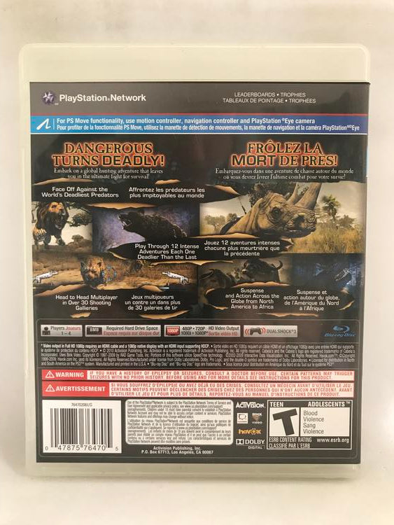 CABELA'S DANGEROUS HUNTS 2011 (COMPLETE IN BOX)