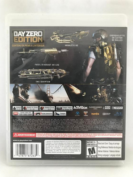 CALL OF DUTY ADVANCED WARFARE FRENCH (WITH BOX)