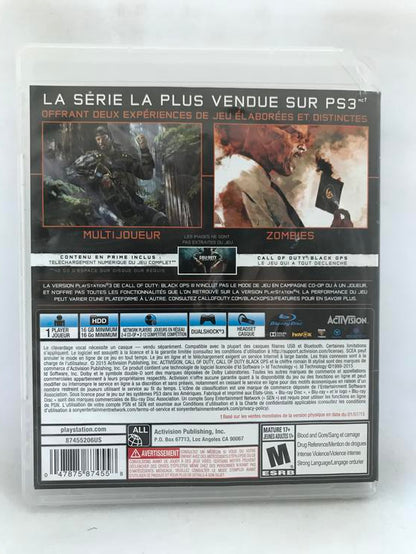 CALL OF DUTY BLACK OPS III FRENCH (WITH BOX)