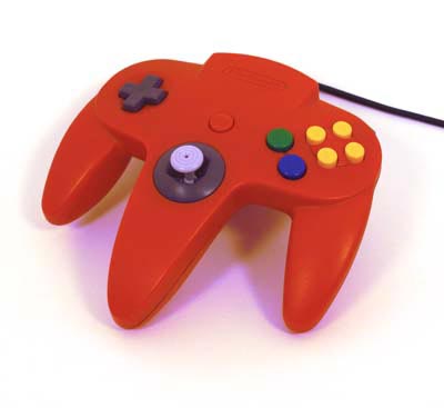 CONTROLLER RED NINTENDO (N64)