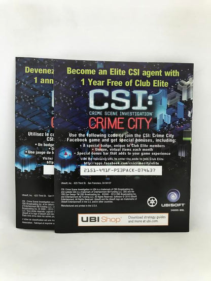 CSI FATAL CONSPIRACY (COMPLETE IN BOX)