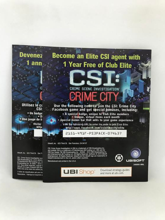 CSI FATAL CONSPIRACY (COMPLETE IN BOX) (usagé)