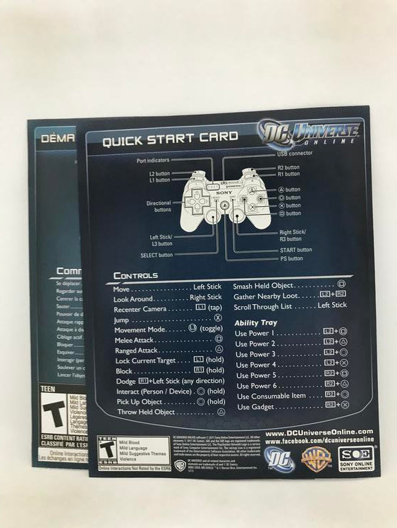 DC UNIVERSE ONLINE (COMPLETE IN BOX)