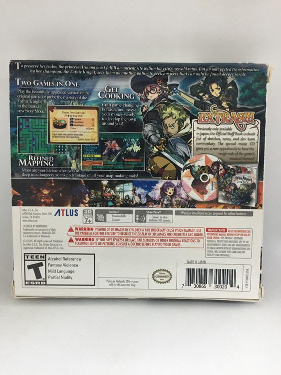 ETRIAN ODYSSEY 2 UNTOLD THE FARNIR KNIGHT (WITH BOX)