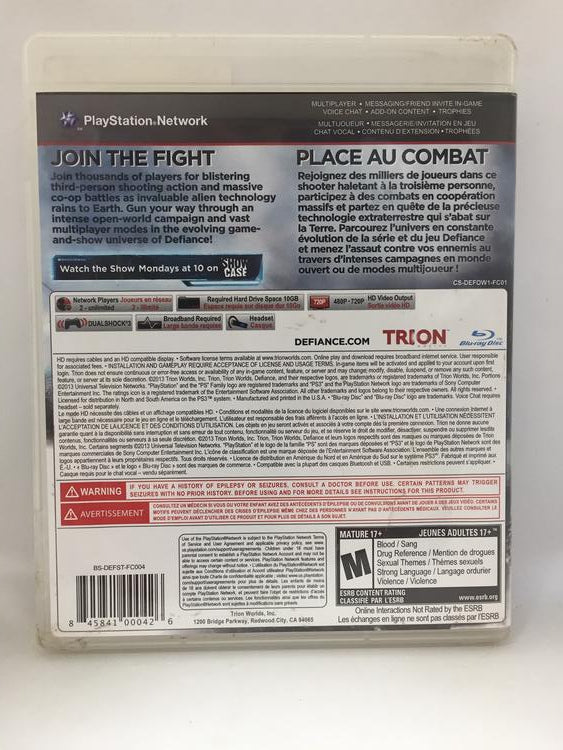DEFIANCE (COMPLETE IN BOX) (usagé)