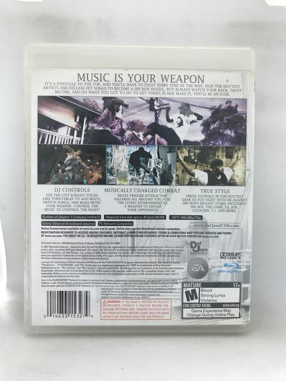 DEF JAM ICON (WITH BOX) (usagé)