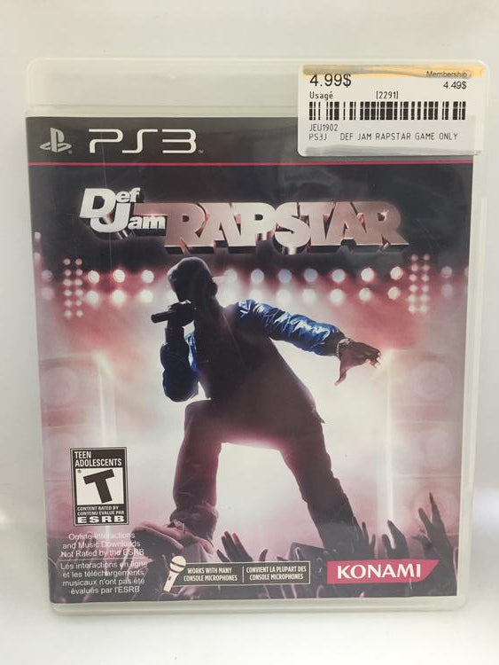DEF JAM RAPSTAR GAME ONLY (COMPLETE IN BOX) (usagé)