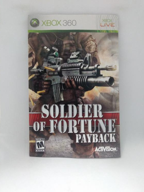 SOLDIER OF FORTUNE PAYBACK (COMPLETE IN BOX) (usagé)