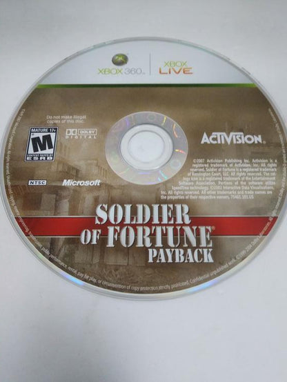 SOLDIER OF FORTUNE PAYBACK (COMPLETE IN BOX)