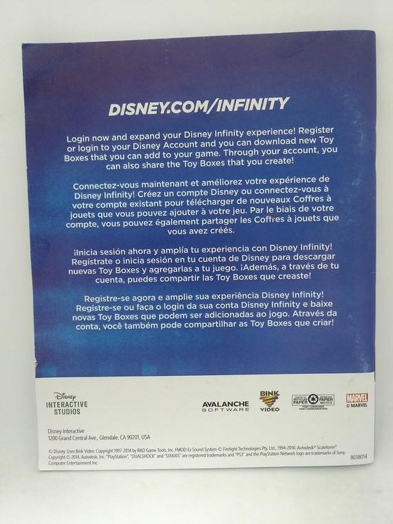 DISNEY INFINITY 2.0 GAME ONLY (COMPLETE IN BOX) 