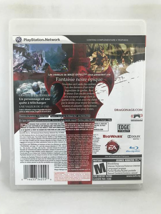 DRAGON AGE ORIGINS FRENCH (COMPLETE IN BOX)