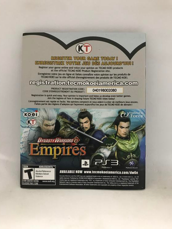 DYNASTY WARRIORS STRIKEFORCE (COMPLETE IN BOX) (usagé)