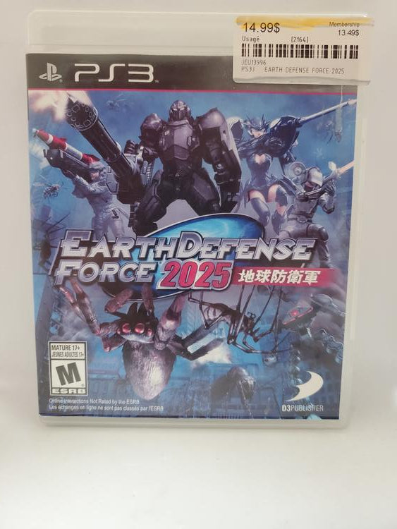 EARTH DEFENSE FORCE 2025 (WITH BOX)