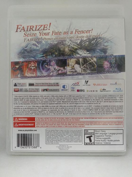 FAIRY FENCER F (COMPLETE IN BOX) (usagé)