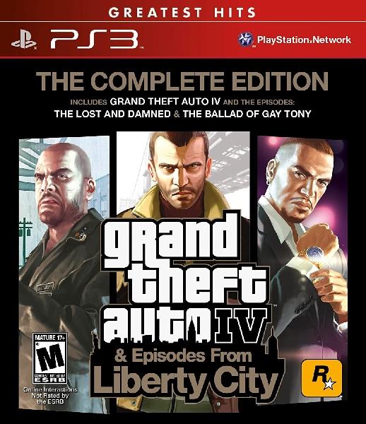 GRAND THEFT AUTO IV AND EPISODES FROM LIBERTY CITY COMPLETE EDITION GREATEST HITS (COMPLETE IN BOX)
