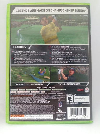 TIGER WOODS PGA TOUR 07 (COMPLETE IN BOX)