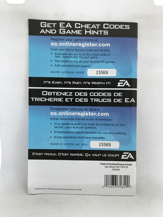TIGER WOODS PGA TOUR 08 (COMPLETE IN BOX)