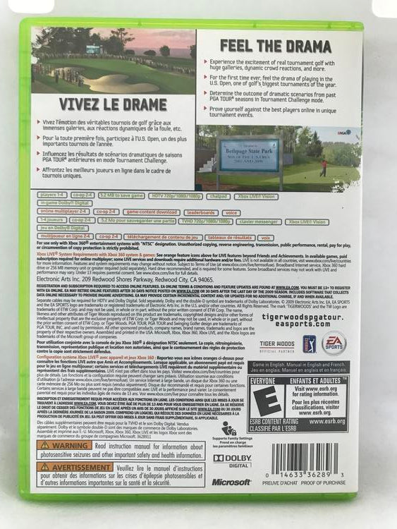 TIGER WOODS PGA TOUR 10 (COMPLETE IN BOX)
