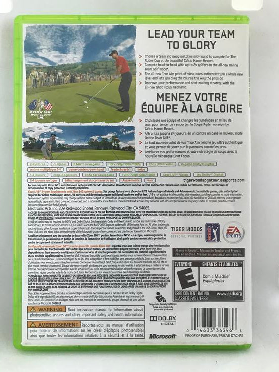TIGER WOODS PGA TOUR 11 (COMPLETE IN BOX) (usagé)