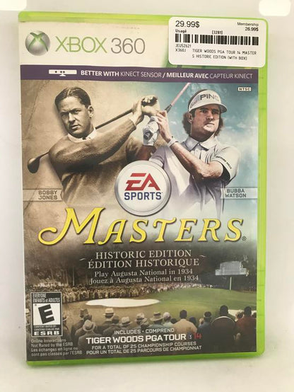 TIGER WOODS PGA TOUR 14 MASTERS HISTORIC EDITION (WITH BOX)