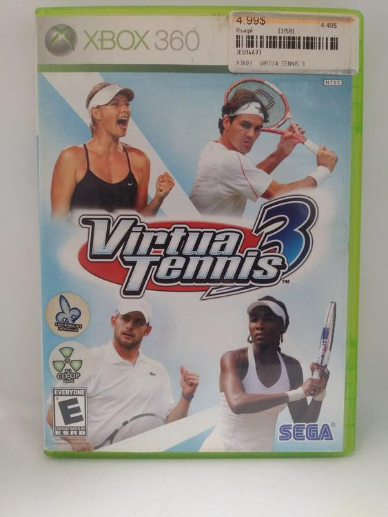 VIRTUA TENNIS 3 (COMPLETE IN BOX) (usagé)