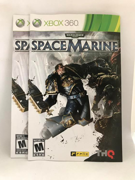 WARHAMMER 40K SPACE MARINE (COMPLETE IN BOX)