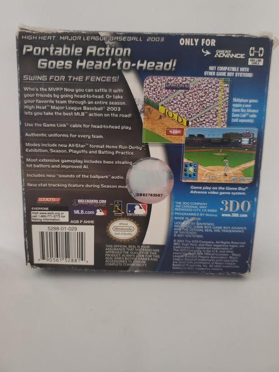 HIGH HEAT BASEBALL 2003 (COMPLETE IN BOX)