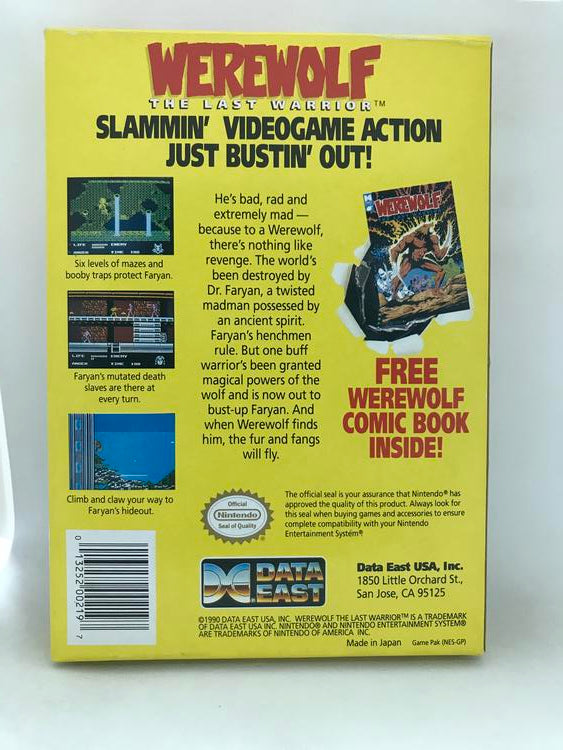 WEREWOLF THE LAST WARRIOR (COMPLETE IN BOX) (usagé)