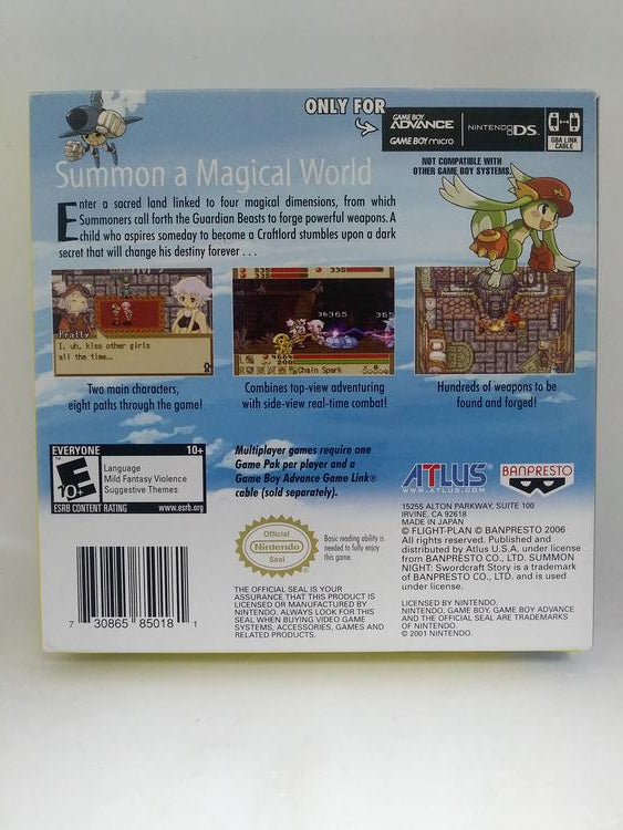 SUMMON NIGHT SWORDCRAFT STORY (COMPLETE IN BOX)
