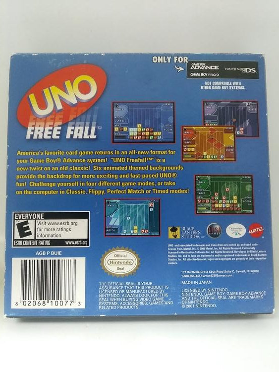 UNO FREEFALL (COMPLETE IN BOX) (usagé)