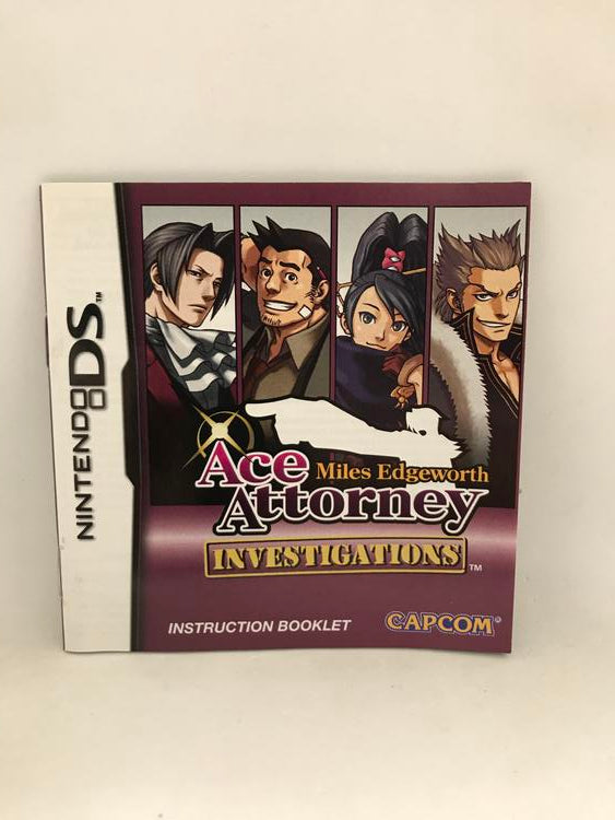 ACE ATTORNEY MILES EDGEWORTH INVESTIGATIONS (COMPLETE IN BOX)