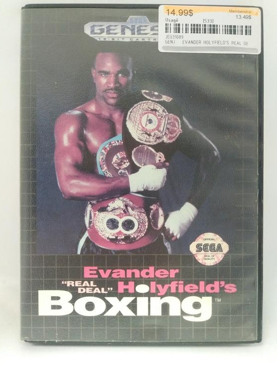 EVANDER HOLYFIELD'S REAL DEAL BOXING (COMPLETE IN BOX)