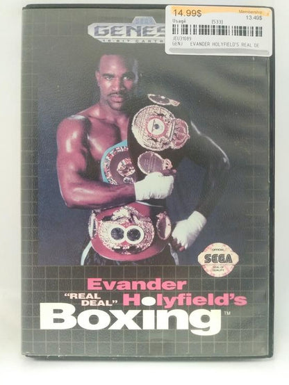 EVANDER HOLYFIELD'S REAL DEAL BOXING (COMPLETE IN BOX) (usagé)