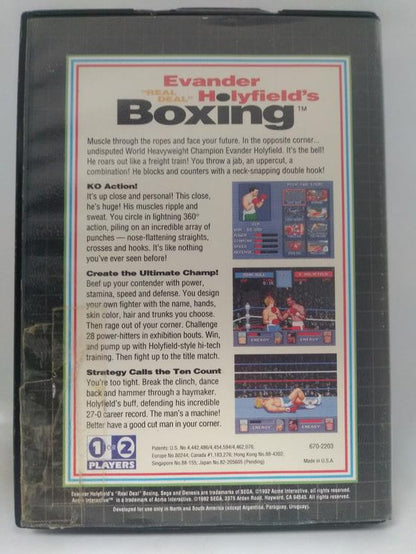 EVANDER HOLYFIELD'S REAL DEAL BOXING (COMPLETE IN BOX) (usagé)