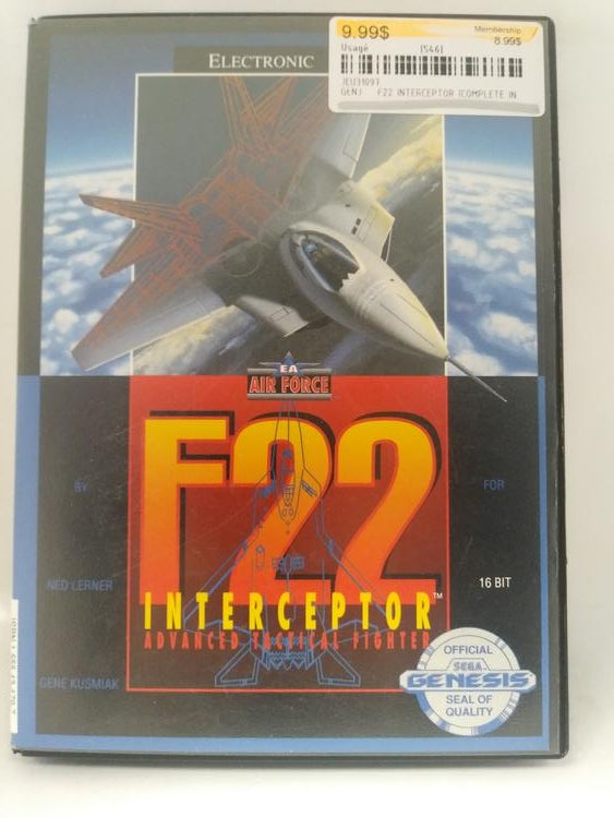 F22 INTERCEPTOR (COMPLETE IN BOX)