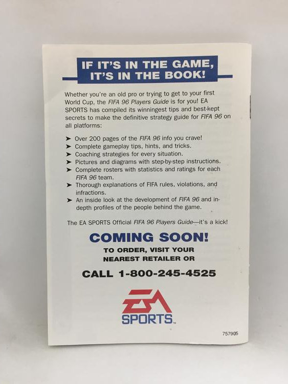 FIFA SOCCER 96 (COMPLETE IN BOX)