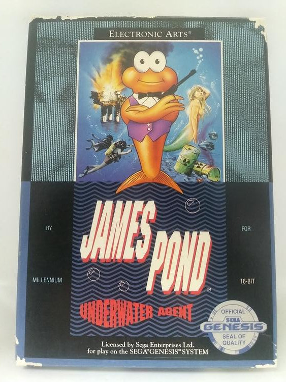 JAMES POND UNDERWATER AGENT (COMPLETE IN BOX)